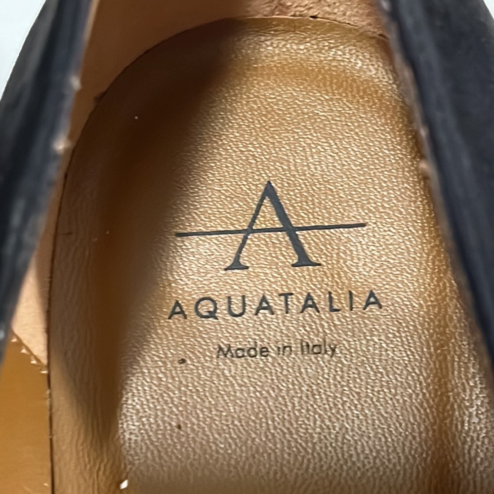 Aquatalia Black Suede Pumps Size 8.5 - Picture 6 of 12